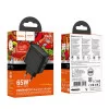 Incarcator de retea Hoco CS63A Bright PD65W(1A1C) charger [Black]
